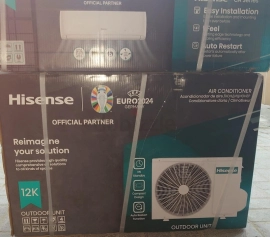 HISENCE BRAND NEW SPLIT AC WITH 5 YEARS COMPRESSOR