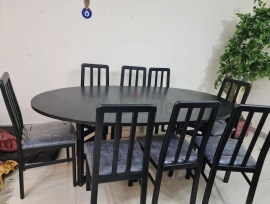 8 seaters dining table+chairs still in plastic