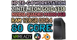 80 CORE HP Z6 G4 WORKSTATION (6138) 2 INTEL XEON G